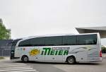 MERCEDES BENZ TRAVEGO von MEIER Reisen aus der BRD am 27.4.2013 in Krems an der Donau.