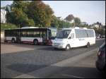 MAN Lion's City LE � aus Deutschland und Mercedes Sprinter von VBruns aus Deutschland im Stadthafen Sassnitz.