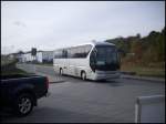 Neoplan Tourliner von K�cher-Reisen aus Deutschland im Stadthafen Sassnitz.