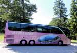 Setra 415 HDH von Erich ECKMAIR  Almtaler  aus Ober�sterreich im August 2013 in Gr�nau gesehen.
