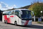 SCANIA IRIZAR aus Italien f�hrt am 20.9.2012 von Krems ab.