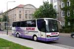 Setra S 312 HD von Raffling Reisen GmbH aus Klagenfurt, �sterreich, fotografiert in Dessau am 07.07.2012 --> Mit dem Bus kamen �sterreichische Volksmusikanten zum Sachsen-Anhalt-Tag 2012 nach Dessau.