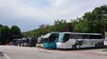 Busparade in Krems am 31.5.2014.Rechts ein VDL Bova von Weissenb�ck aus �sterreich.